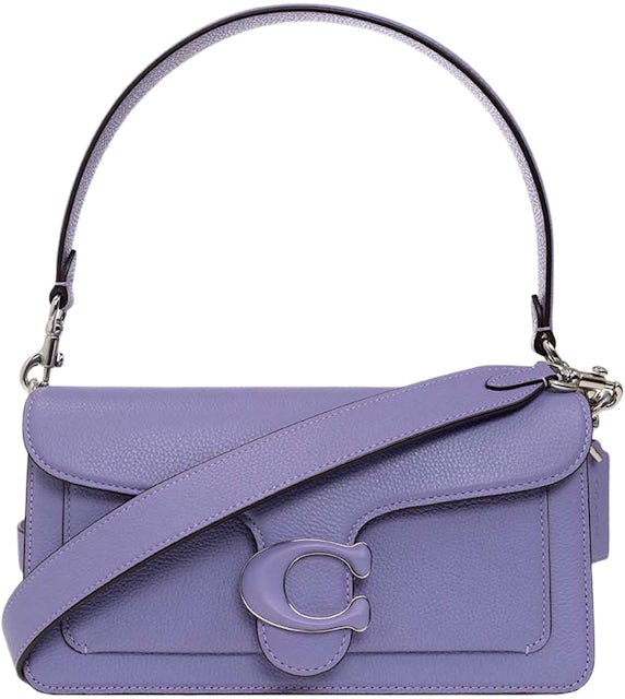 Coach Shoulder Bag Tabby 26 Light Violet in Leather with Silver-tone - US
