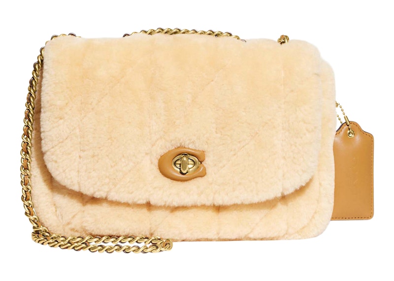 Shearling shoulder bag hot sale