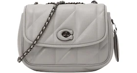 Coach Shoulder Bag with Quilting Pillow Madison Dove Grey