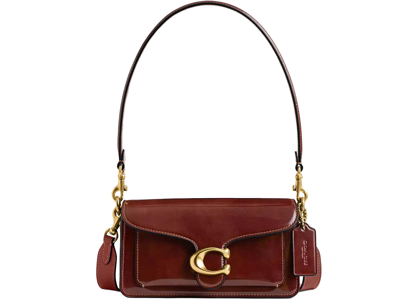 Coach Tabby Shoulder Bag 20 Brass/Dark Neutral in Leather with Gold ...