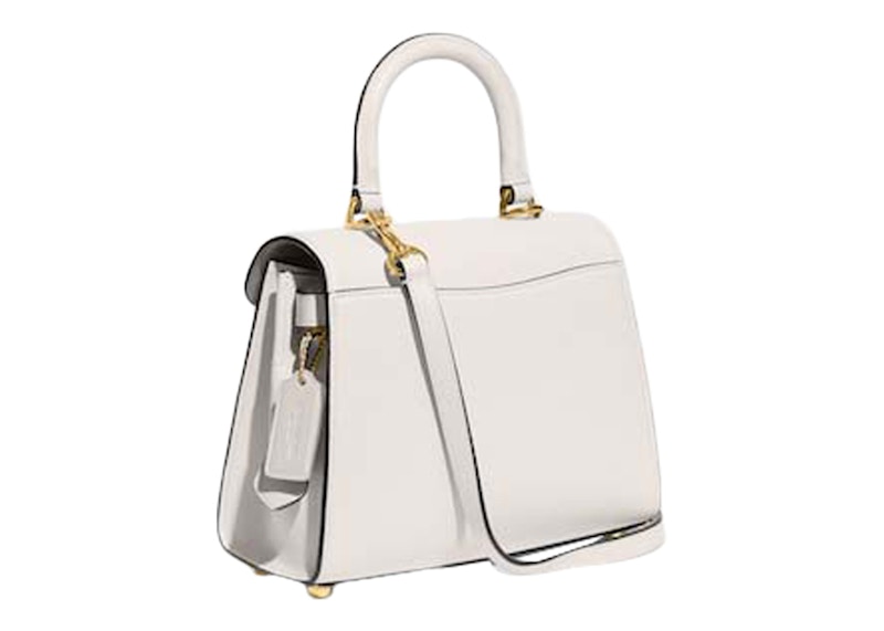 Coach Top Handle Sammy Chalk in Leather with Goldtone US
