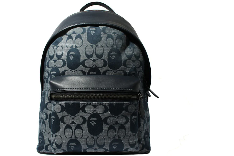 Coach backpack navy Clearance