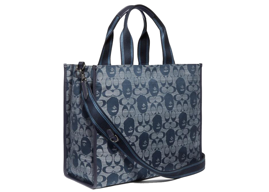 Coach x BAPE Canvas Tote 40 Large Navy in Canvas - US