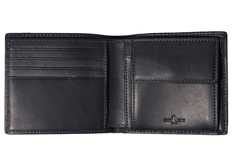 Coach x BAPE Coin Wallet Navy in Canvas/Leather - US