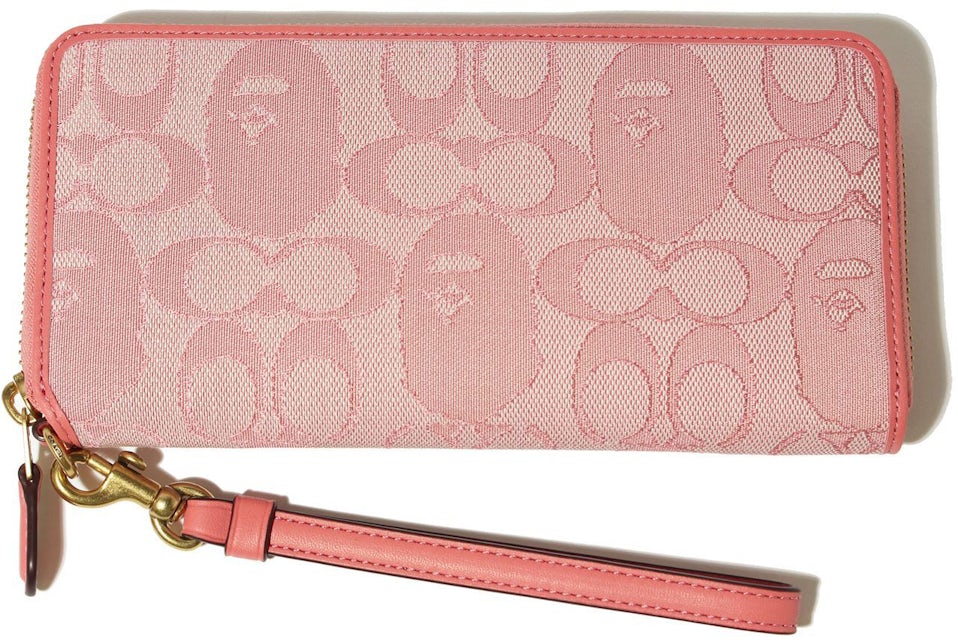 COACH Wallet With Logo Pink