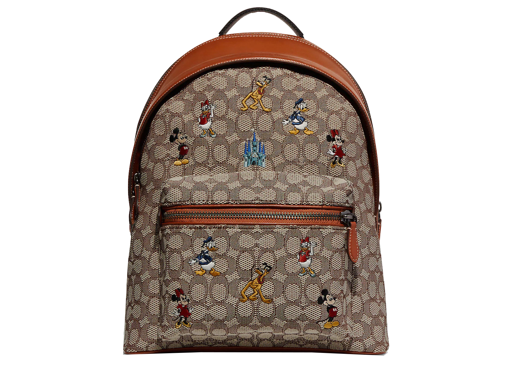 Coach x Disney Charter Backpack Cocoa/Multi in Canvas/Leather - JP