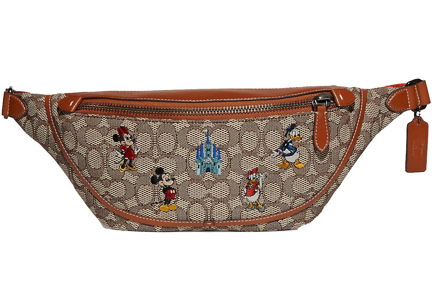 Coach x Disney League Belt Bag Cocoa/Multi in Canvas/Leather with Gold ...