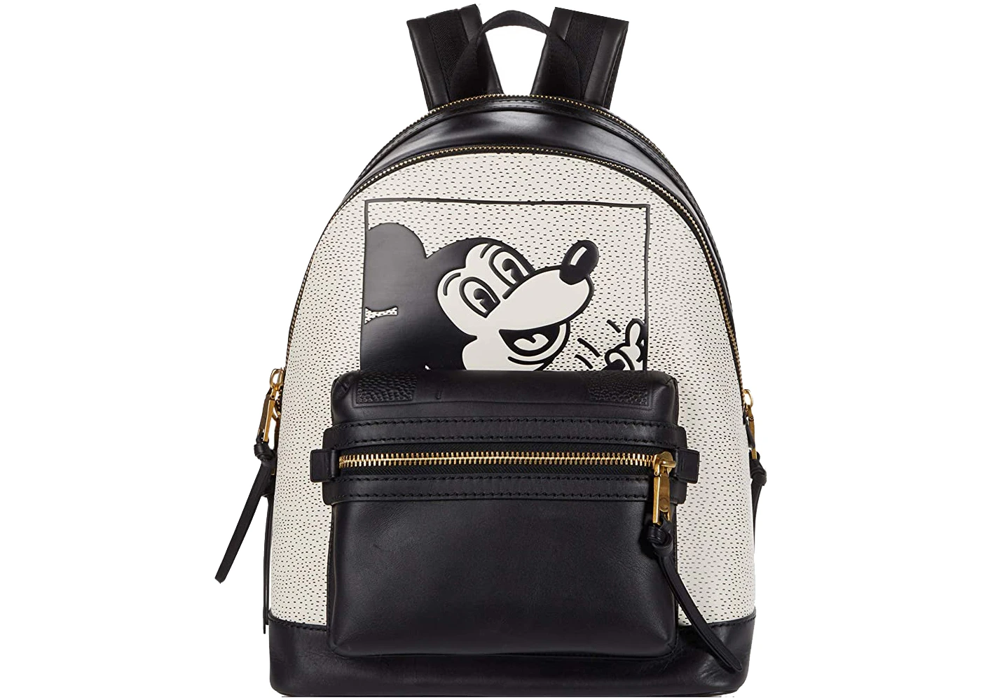 Coach x Disney Mickey Mouse ACVADEMY Backpack Large Ivory in Leather ...