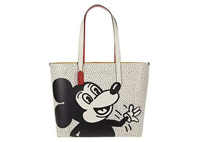 Coach x Disney Mickey Mouse Chalk Leather Bag Large White in