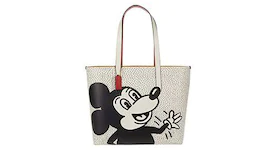 Coach x Disney Mickey Mouse Chalk Leather Bag Large White