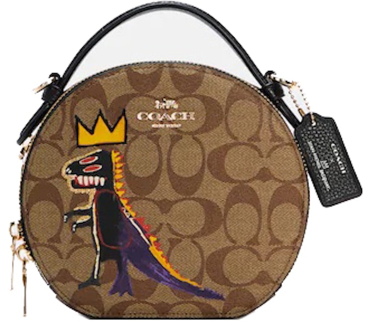 COACH Brown Sling Bag Signature Crossbody Handbag Khaki - Price in