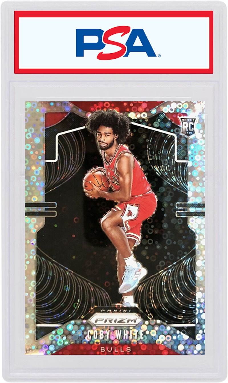 Coby White 2019 Panini Prizm Fast Break Rookie Image Variation Disco #253 (PSA or BGS Graded)