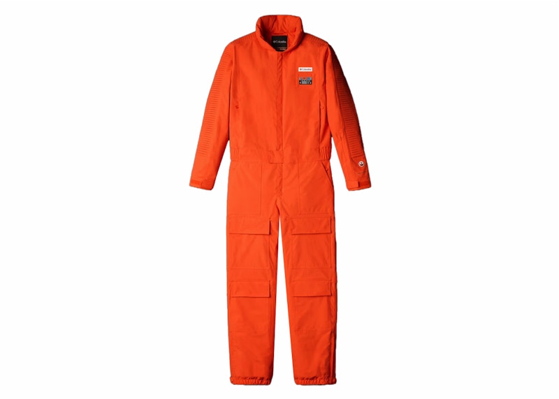 Pre-owned Columbia X Star Wars Skywalker Pilot Ski Suit In Heatwave Orange