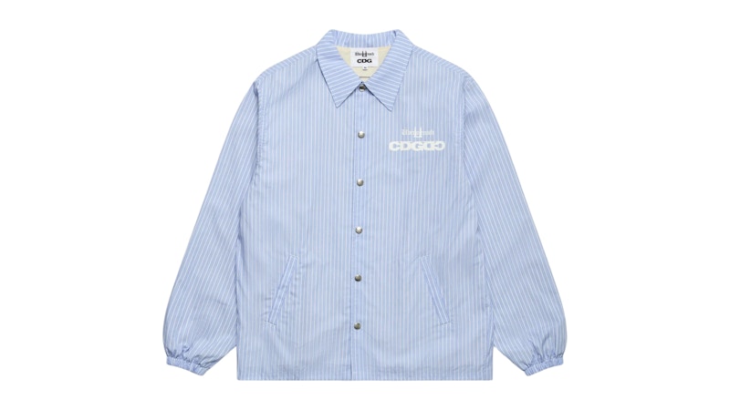 Comme des Garcons G-DRAGON Ubermensch Striped Over Shirt Blue