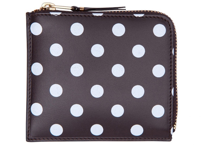 Comme des Garcons SA3100PD Wallet Polka Dots Brown in Leather with