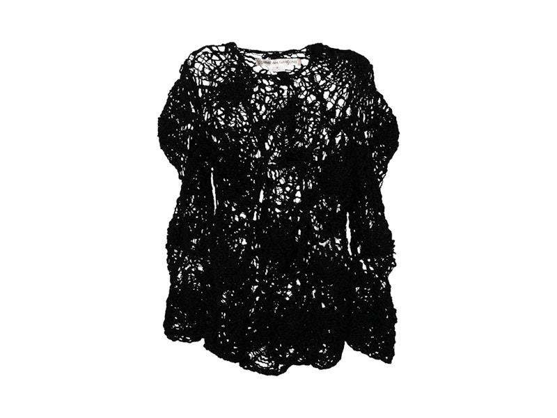 Comme des Garcons Hollow Carved Design Sweater Black - US