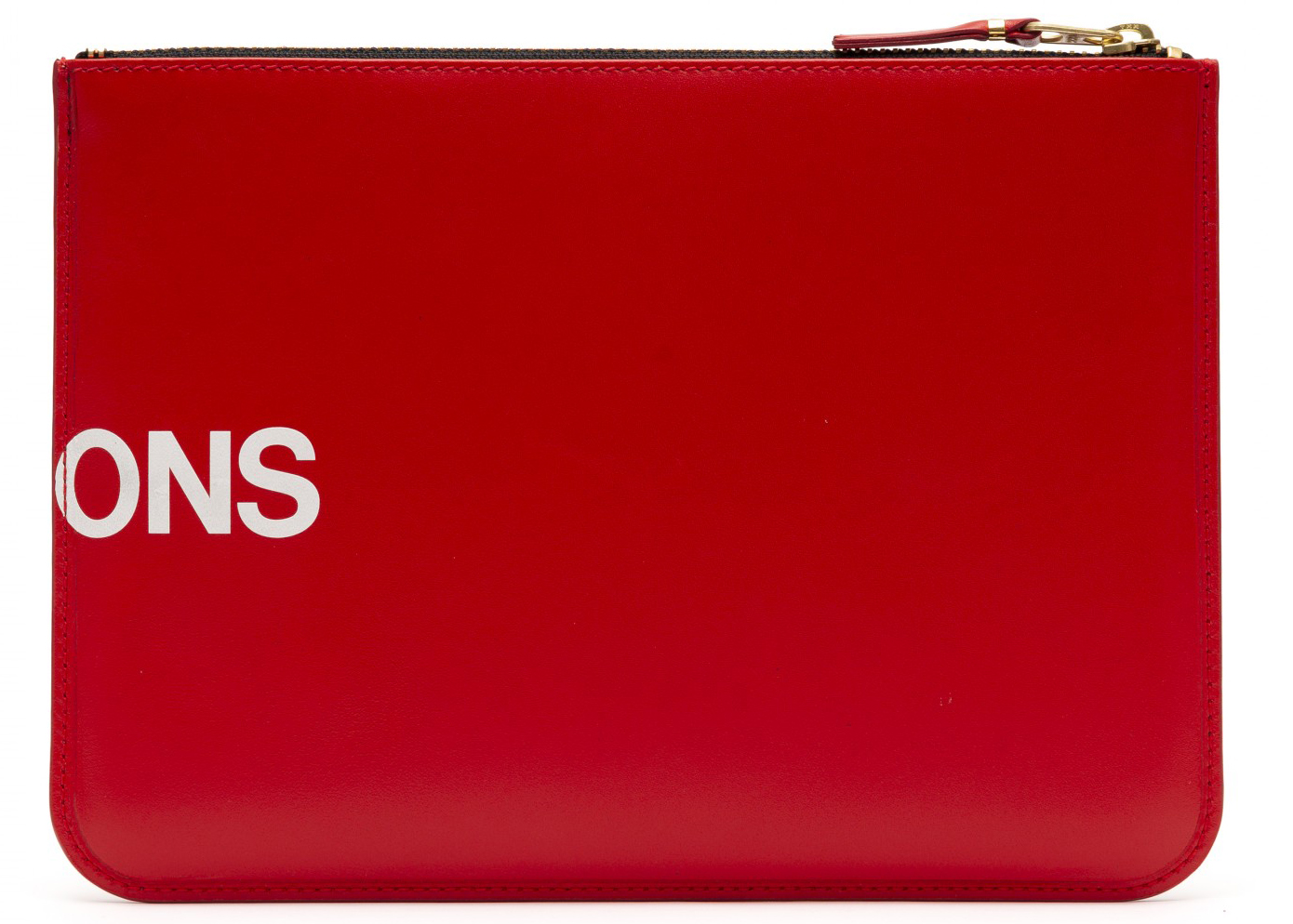Comme des Garcons SA5100HL Huge Logo Wallet Red in Leather with ...