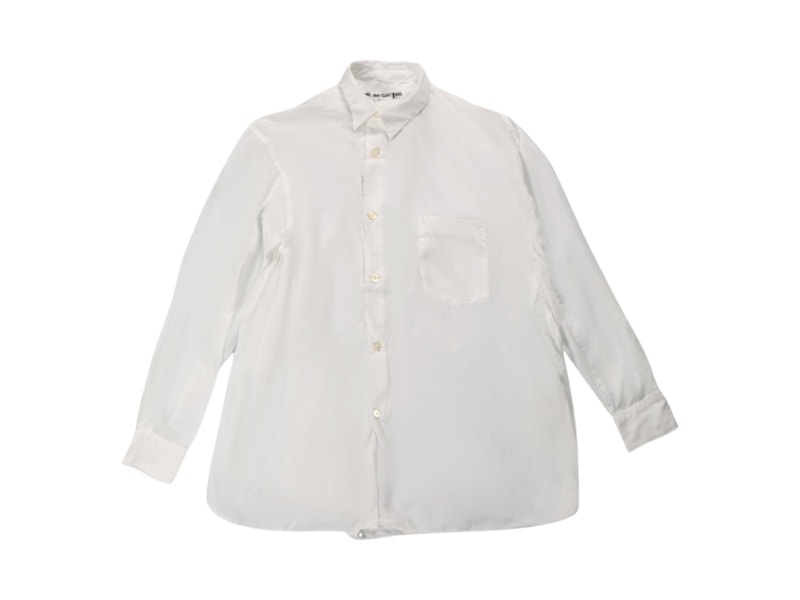 Pre-owned Comme Des Garçons Women's Comme Des Garcons Longleeved Blouse In Tan