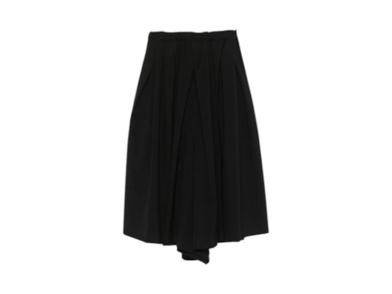 Pre-owned Comme Des Garçons Women's Comme Des Garcons Loose Wide Leg Pants In Black