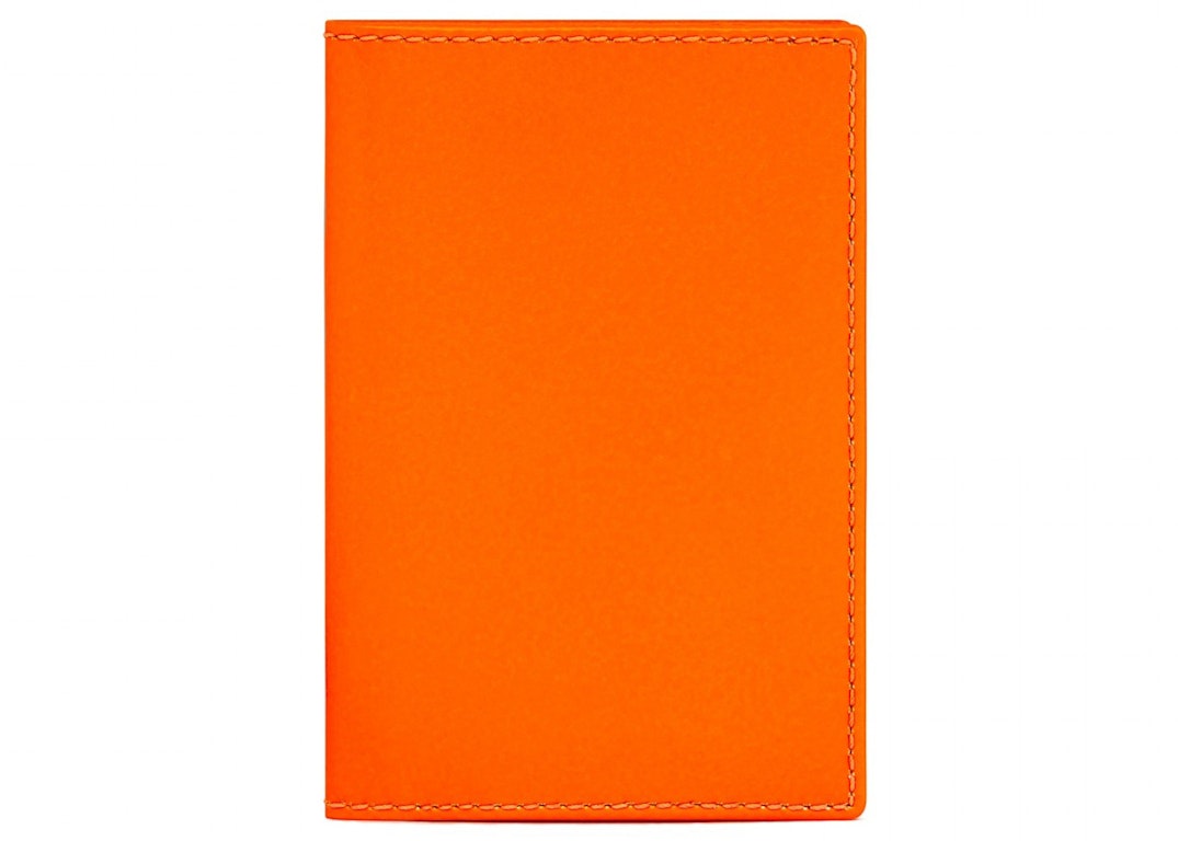 Pre-owned Comme Des Garçons Comme Des Garcons Sa6400sf New Super Fluo Passport Cover Orange