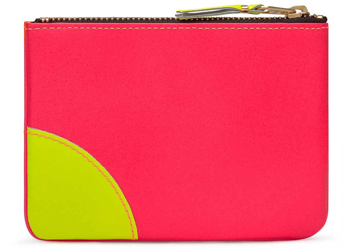 Comme des Garcons SA8100SF New Super Fluo Wallet Orange/Pink in 