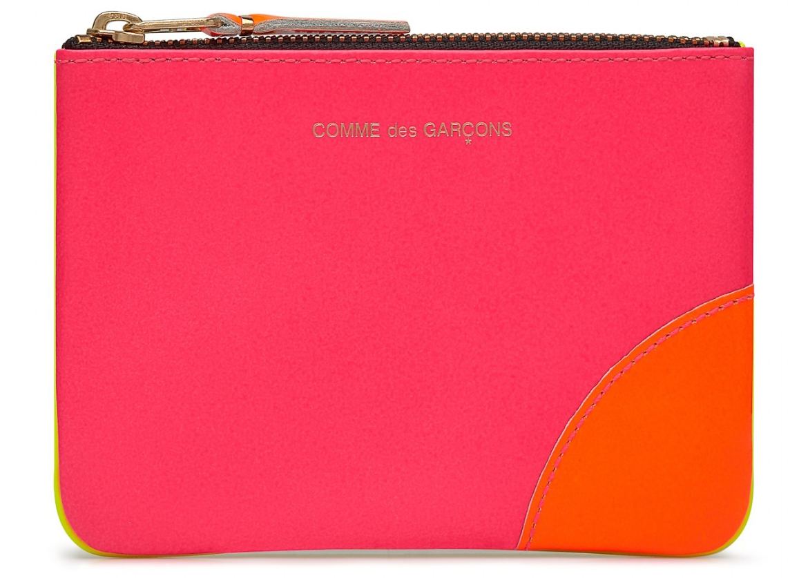 Comme des Garcons SA8100SF New Super Fluo Wallet Pink/Yellow in