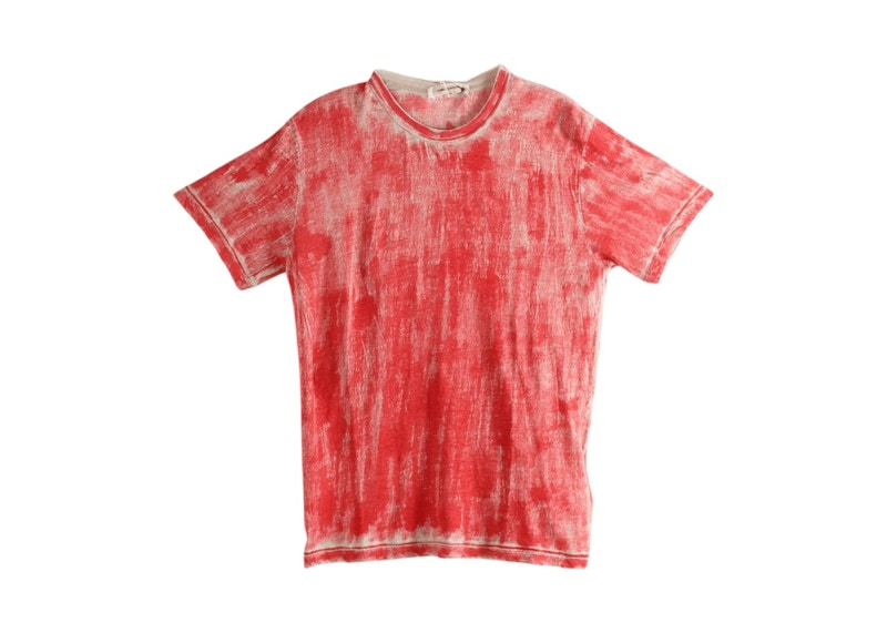 Women's Comme des Garcons Oversized T-Shirt in Ecru Red