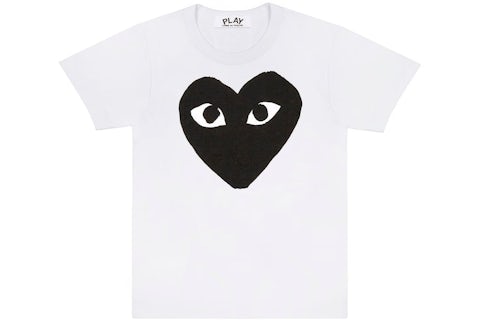 Comme des Garcons Play Black Heart T-shirt White US