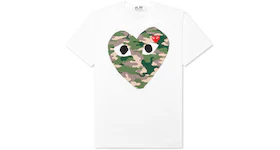 Comme des Garcons Play Camouflage Heart T-shirt White