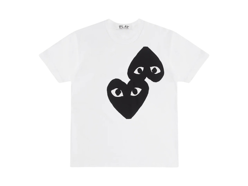 COMME des GARCONS★ダブルハートTシャツ 送関込 COMME DES GARCONS PLAY DOUBLE HEART T-SHIRT GREY – BLENDS