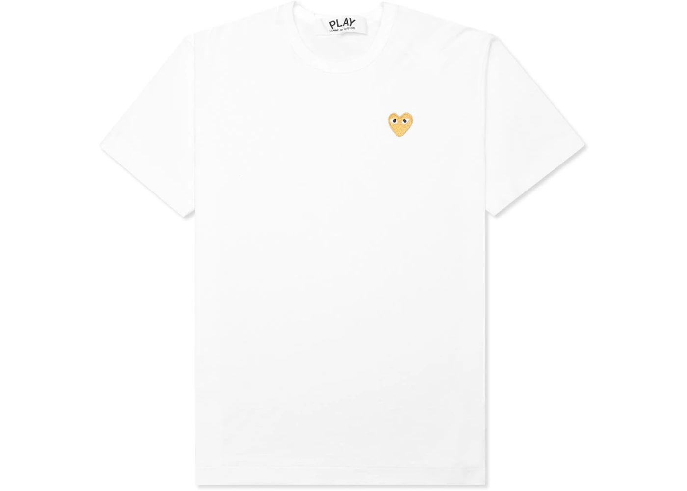 Comme des Garcons Play Gold Heart T-shirt White Men's - US