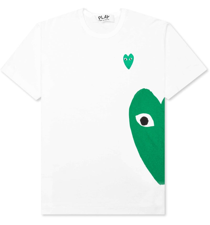 T Shirt Comdegarson Sale Buy Comme Des GarΓ§ons PLAY White Graphic