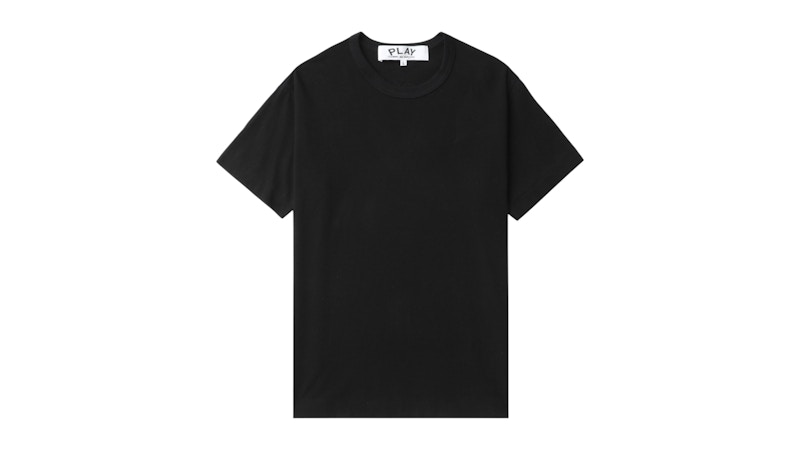 Pre-owned Comme Des Garçons Play Heart Emblem Tee Shirt In Black