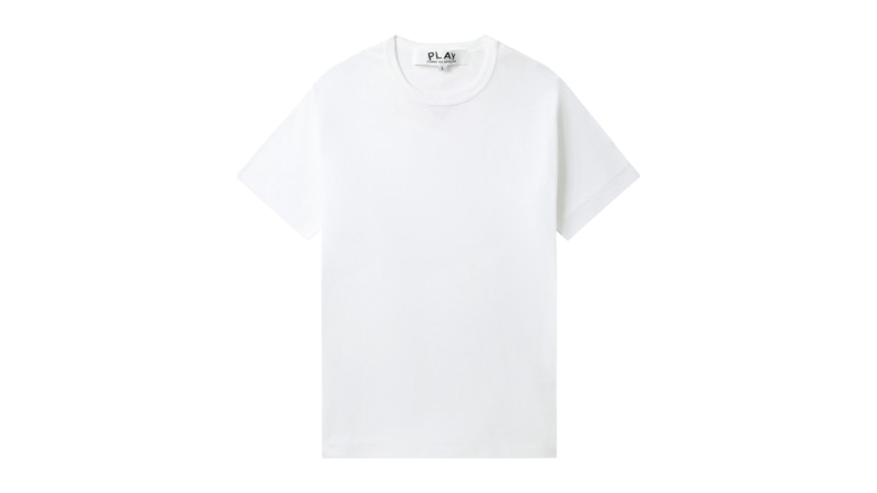 Pre-owned Comme Des Garçons Play Heart Emblem Tee Shirt In White/red In Multi