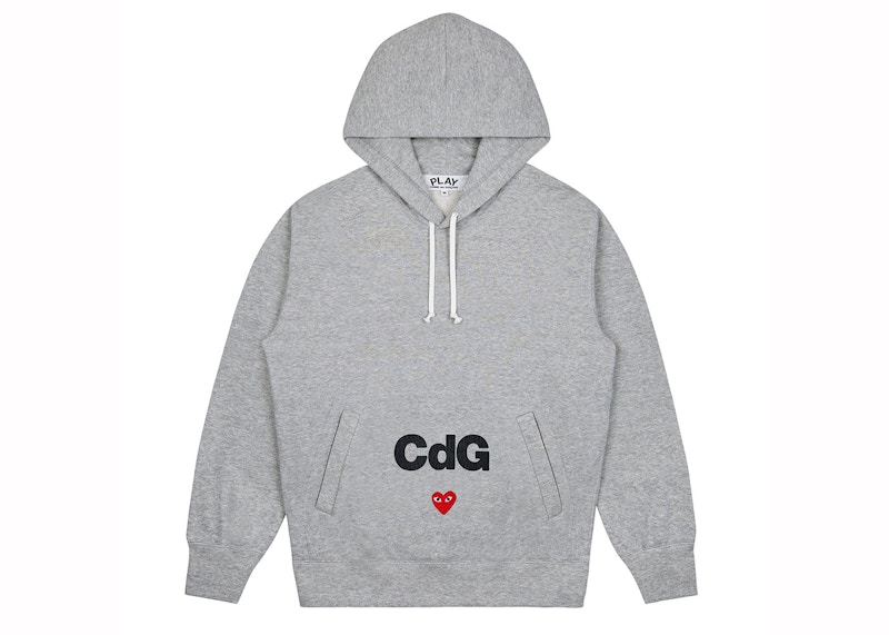 Comme des Garcons PLAY Hoodie Men Grey Men s GB