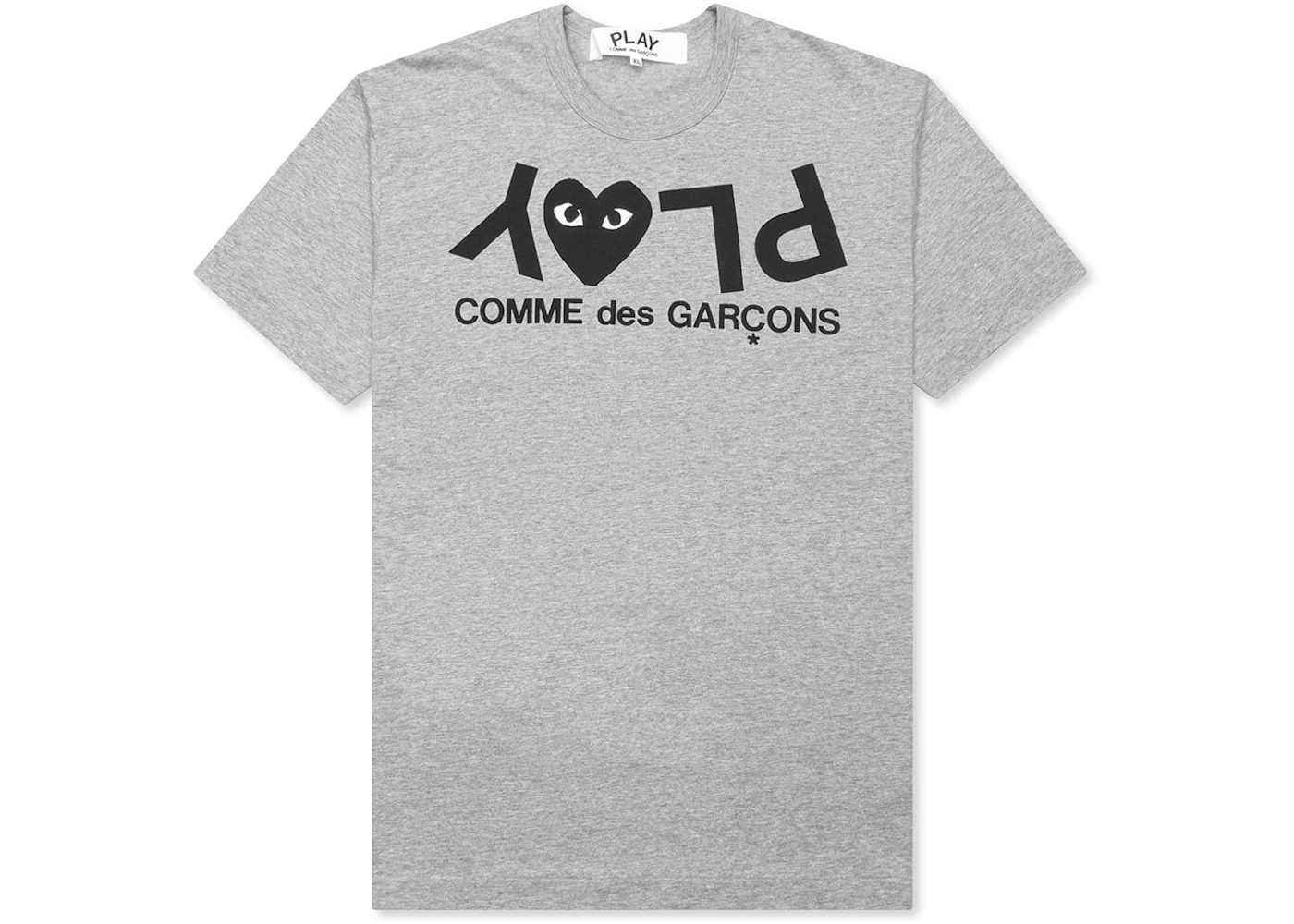 Comme des Garcons Play Inverted Text T-shirt Grey US