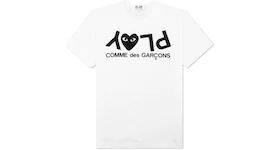 Comme des Garcons Play Inverted Text T-shirt White