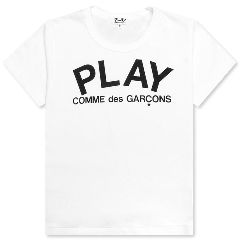 Pre-owned Cdg Play Comme Des Garcons Play Kid's Logo T-shirt White