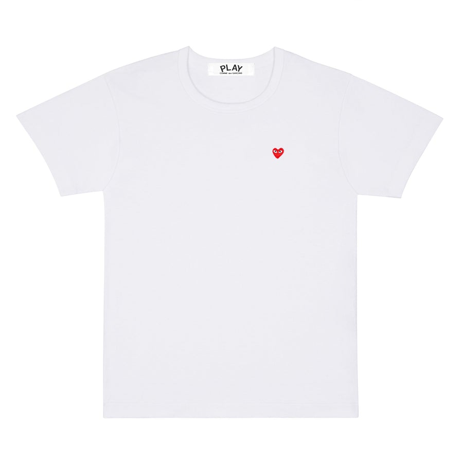 Comme des Garcons Play Mini Embroidered Heart T-shirt White