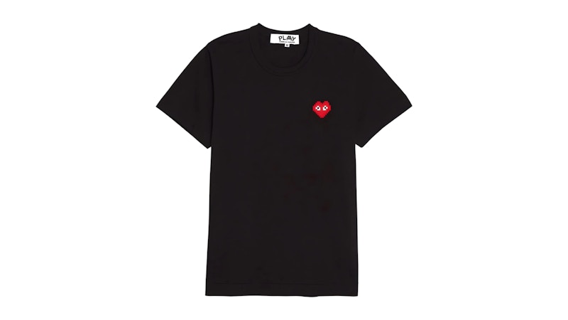 Pre-owned Comme Des Garçons Play P1t322 T-shirt T-shirt In Black