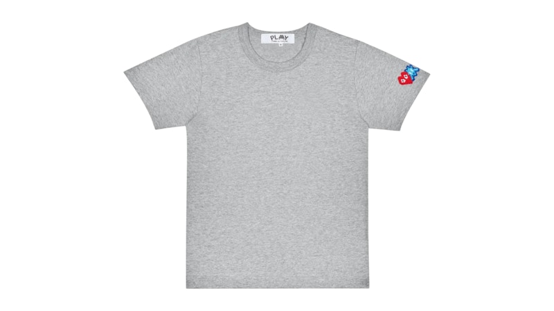 Pre-owned Comme Des Garçons Play P1t328 T-shirt T-shirt In Grey In Gray