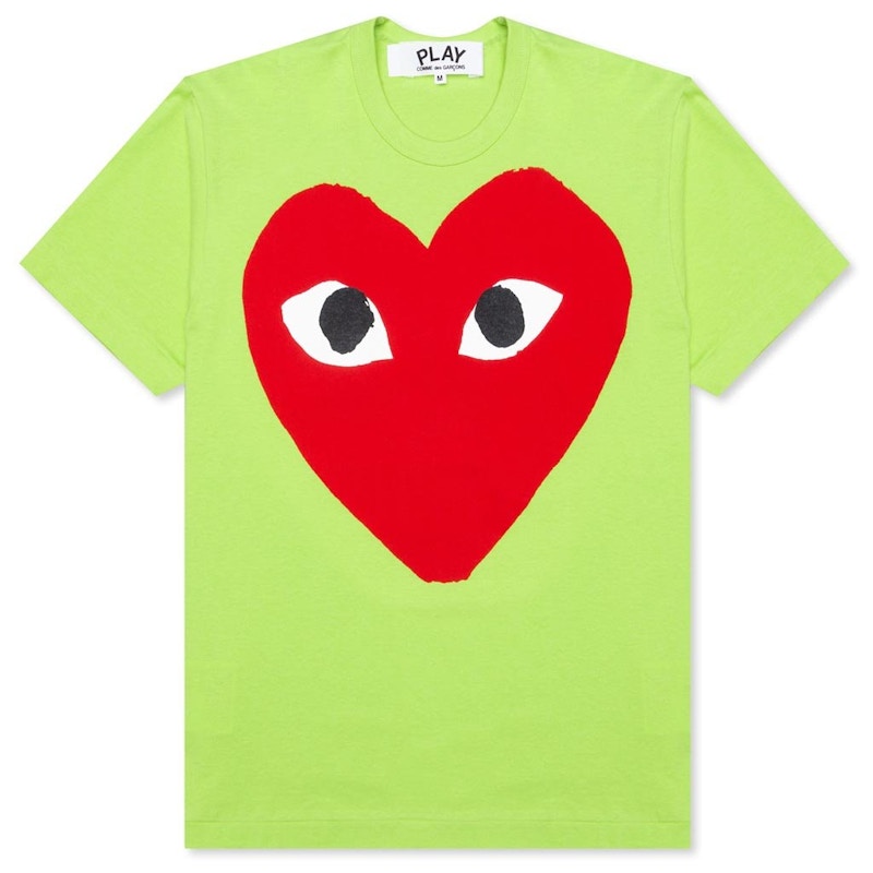 Comme des garcons play red heart colour heart clearance tee