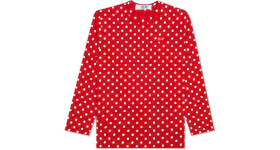 Comme des Garcons Play Polka Dot L/S T-shirt Red
