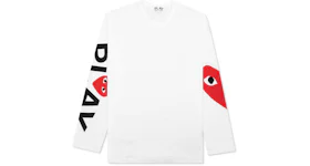 Comme des Garcons Play Red Big Heart L/S T-shirt White