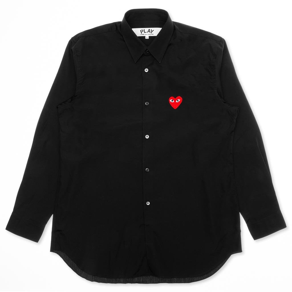 Comme des garcons play dress clearance shirt