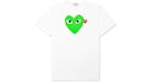 Comme des Garçons Play Rojo Emblem Camiseta Corazón Blanco/Verde