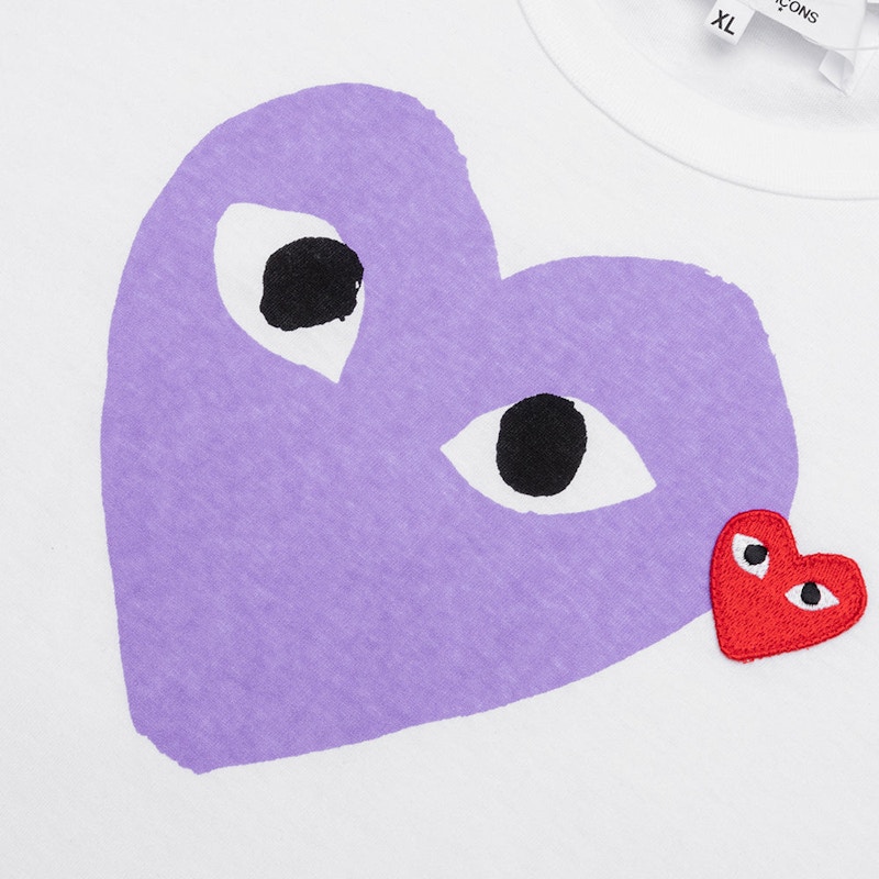 Comme des garcons store purple heart