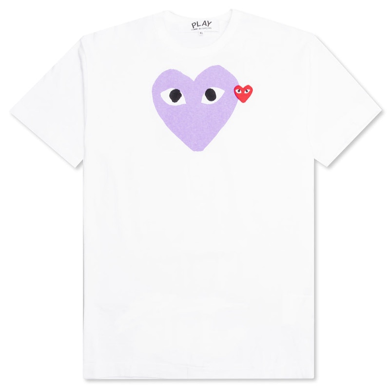 Cdg purple outlet tee