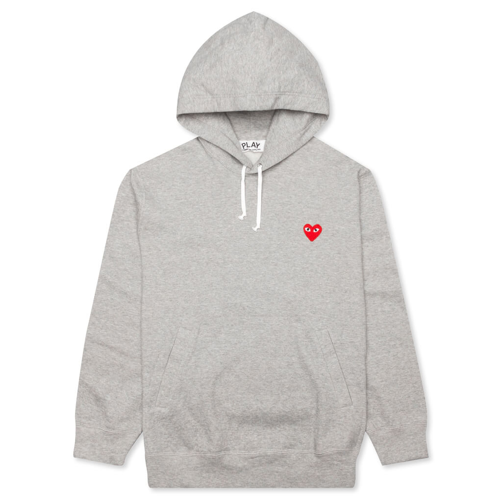 Comme des garcons store play hoodie grey