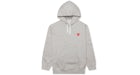 Comme des Garçons Sudadera con capucha Play Rojo Heart Gris